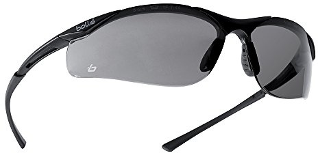 Bollé Safety 253-CT-40045 Contour Safety Eyewear with Semi-Rimless Nylon Frame and Smoke Anti-Fog Lens