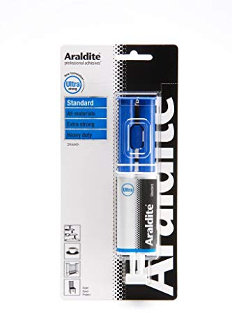 Araldite Ultra Strong Klebstoff blau Standard Precision Spritze 24 ml Spritze