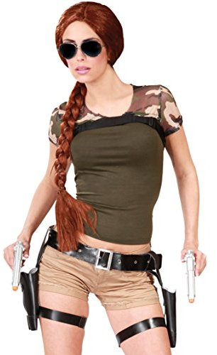 FIESTAS GUIRCA | Cartouchière Double avec Pistolets en Plastique - Accessoire de Costume pour Policiers, Militaires et Jeux Vidéo - Idéal pour Halloween et Carnaval - Noir