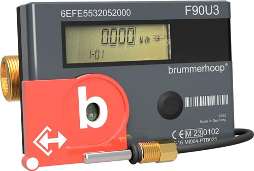 Ultraschall-Wärmezähler F90U3 Qp1,5 Nennweite DN15 mm Baulänge 110mm 3/4 Zoll Anschlussgewinde abnehmbare Anzeigeeinheit freier Steckplatz für Erweiterungsmodul Eichung 2026 gültig bis 2031