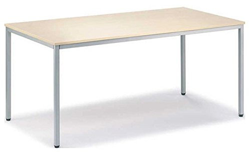 Deskin Mehrzwecktisch 2000 mm x 800 mm Höhe 720 mm, Ahorn/weißalu , 21726801