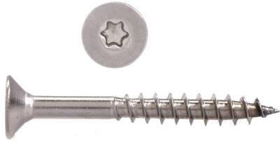 Edelstahl-Schrauben 6x120 mm Torx 100 Stück