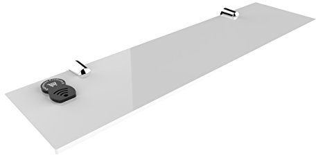 Estantes de seguridad acrílicos para el baño, habitación u oficina (400 x 100 mm)