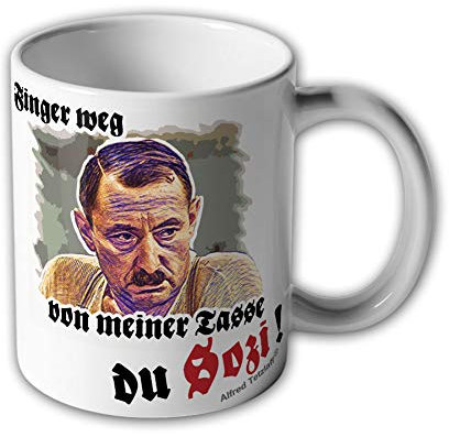 Original Alfred Tetzlaff Finger WEG-Finger weg von meiner Tasse du Sozi! Alfred Tetzlaff Herz Seele Kult Ruhrpott Fernsehserie - Tasse Becher Kaffee #7547a