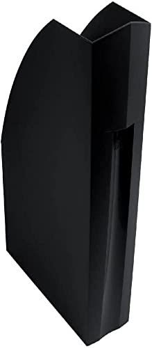 Exacompta 180014D Premium Stehsammler The Magazine für DIN A4 aus Recycling-Kunststoff, ideal für die Ablage Ihre Dokumente Zeitschriftensammler Blauer Engel Aktenordner EcoBlack schwarz