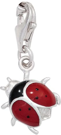 Jobo Damen-Charm Marienkäfer aus 925 Sterling Silber