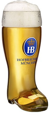 Hofbräuhaus München HB Krug HB 1000174 - Botas de cristal (0,5 L)