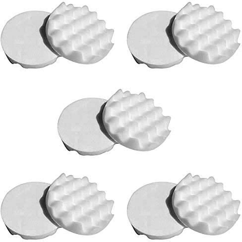 Polierschwämme Polierpads Polierzubehör 10-er Set 180 mm oder 150 mm Gewaffelt oder Glatt - Kletthaftend & In Verschiedenen Härtegraden Für Die Poliermaschine (Soft, 150 mm gewaffelt)
