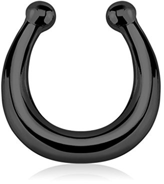 Nasenpiercing Nasenring Fake Piercing Septum Helix Hufeisen Clip On Hanger