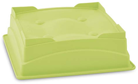 HABI Moule à gâteau Relief Pastel 20x20 cm Silicone Pâtisserie