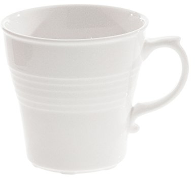 SELETTI Taza, Porcelana, Blanco, 10,2 x 10 cm, 6 Unidades