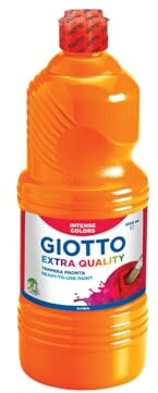GIOTTO Extra kvalitet, målat temperamentsfärg högsta kvalitet, 1 000 ml, orange
