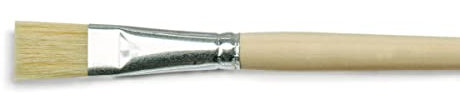 KREUL 722408 - Pincel Universal de cerdas, para Arte, Hobby, Escuela y consumidores a Granel, cerdas Hechas de cerdas Naturales Resistentes, Plano, tamaño 8