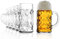 Stölzle Oberglas Bierkrug ISAR / 6er Set Bierkrüge 1 Liter/Stabiler Bier Krug/Maßkrug aus Soda Lime Glas/Bierglas 1L Spülmaschinengeeignet