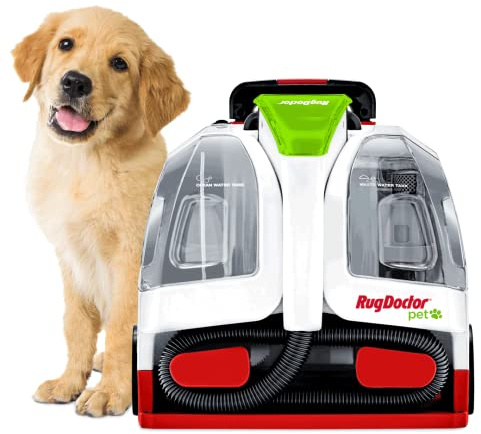 Rug Doctor Pet Portable Spot Cleaner, 2X Suction Power, Lightweight Pet Carpet Cleaner Machine, Pro-Grade Power Removes Stains & Odors from Rugs, Carpets And Upholstery