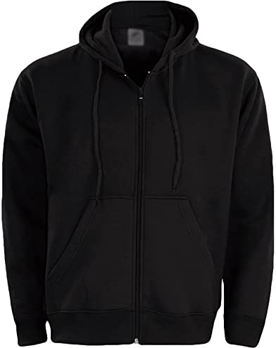 True Face Men's Hoodie Classic | Comfortable Zip-Up Hooded Top | Long Sleeve Jacket with Ribbed Cuff | Ideal Weekend Wear