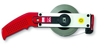 BMI 301014020AF Weißlackiertes Bandmaß, gedruckte Teilung, Breite 13 mm, Länge 20 m