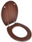 vidaXL Tavoletta WC in MDF con Coperchio Marrone Sedile Water Gabinetto Bagno