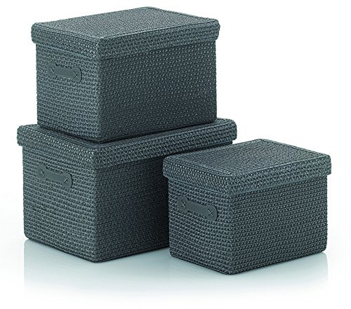 Kela Rimossa korguppsättning, plast, grå, 3 delar