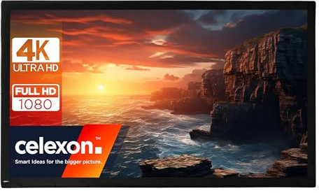 celexon Toile rétroprojection Mobile Expert Plein air 115 | 244x152 cm 16:10 | 4K Full HD | Toile de Remplacement ou Changement pour Écran de Projection sur Cadre Pliable Mobile Expert