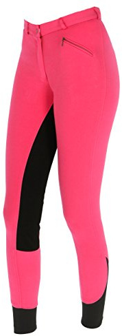 Covalliero Pantaloni da Equitazione Economic per Bambini Dark Rose Taglia 122