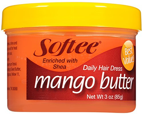 Softee Mango Shea Butter Daily Hair Dress, 3 Ounce Jar (1)