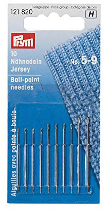 Prym, Agujas de coser jersey no. 5-9, plateado