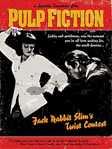 Pulp Fiction Twist Contest, 40 x 50 cm, Leinwanddruck, Mehrfarbig