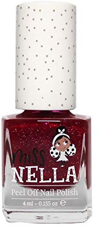 Miss Nella Jazzberry Jam Nagellack für Mädchen auf Wasserbasis, Peel Off Formel