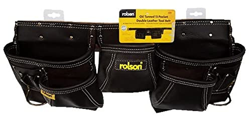 Rolson 68870 Twin Pocket Single Werkzeug Gürtel – Schwarz