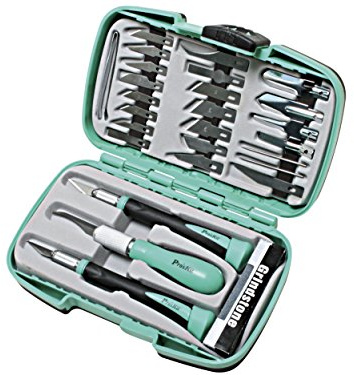 Pro'sKit PD-395A 30-Piece Deluxe Hobby Knife Set with Accessories