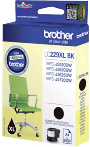 Brother Original Tintenpatrone schwarz MFC-J5320DW, MFC-J5620DW, MFC-J5625DW, MFC-J5720DW LC229XLBK Standard