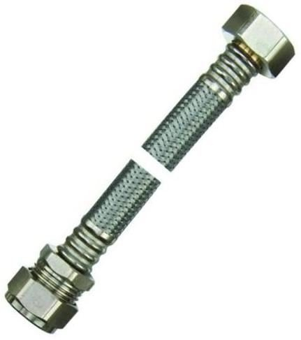 WRAS 15mm x 1/2 Large Bore Flexible Tap Connector - 300mm