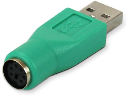 Waytex 11407 Adaptador de USB a PS/2 ratón Negro
