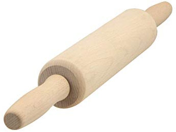 Apollo Casalinghi 43 x 6 cm in Legno di faggio Girevole Mattarello, Legno Naturale