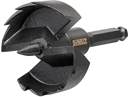 Dewalt Rapid-Holz/Forstnerbohrer, 74 mm ø (geeignet für den Einsatz in Bohrmaschinen, für saubere Durchbruchsbohrungen in Hart & Weichholz, Holzdielen, Altbaudecken, Gipskartonplatten), DT4587