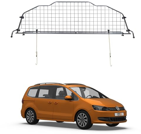 Travall Hundegitter für SEAT Alhambra 2010-2020, fahrzeugspezifisches Trenngitter für den Kofferraum aus Stahl, passgenau für sicheren Hundetransport
