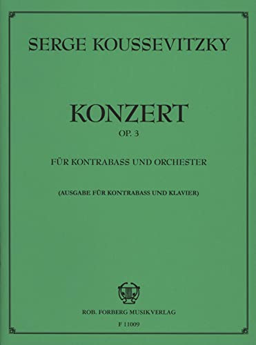 Konzert für Kontrabass und Orchester, op.3