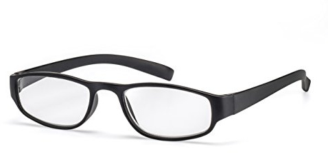 FILTRAL Extrem leichte Lesebrille in der Trendfarbe Schwarz/Moderne eckige Lesehilfe für Damen & Herren / +1,50 dpt F4523333