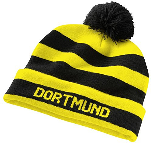 PUMA Mütze BVB Bubble Hat, Black/Cyber Yellow, OSFA, 748410 04