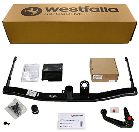 Westfalia Abnehmbare Anhängerkupplung für VW Sharan, Seat Alhambra (ab BJ 09/2010) - im Set mit 13-pol. fzg.-spez. Westfalia Elektrosatz