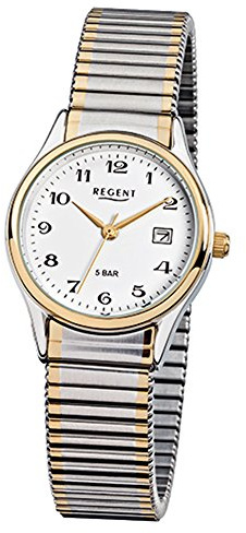 REGENT Uhr 75504199 klassische Damenuhr Zugband Flex