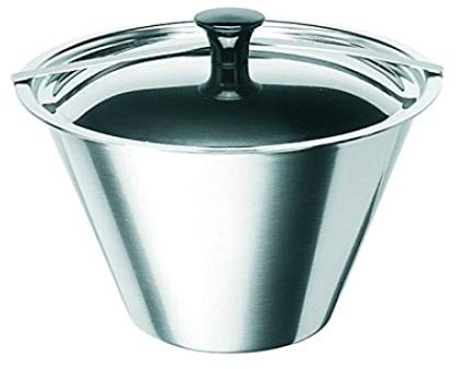 Artame, ART35516 Moule à Flan, Moule Bain-Marie avec Couvercle, 1,4 litres, Inox