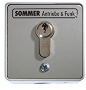 SOMMER Schlüsseltaster 2Kont.m.Zyl. aP 5008V000