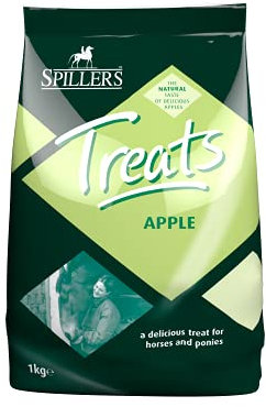 SPILLERS Apple Horse Treats 1kg - Delicious Treat to Reward Horses and Ponies - Fresh Apple Flavoured Horse Treat