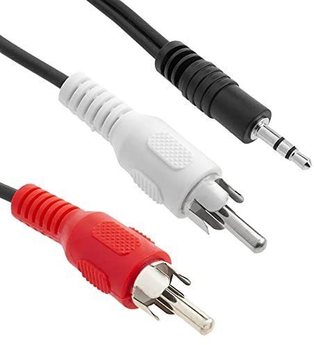 BeMatik - Stereo Audio Cable Mini-Jack da 3.5 M a RCA-M 5m