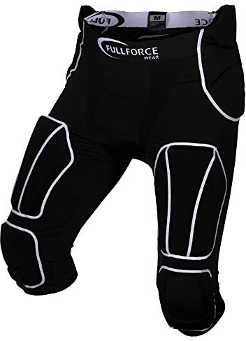 Full Force Herren Hose 7-Pocket mit 7 eingenähten Pads, Schwarz, M, FF0208260210
