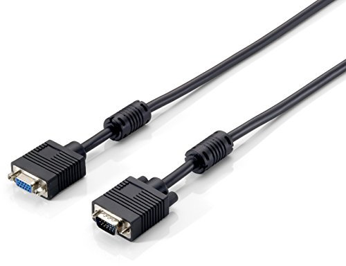 Equip Cavo VGA 5 m Nero - Cavi VGA (5 m, VGA (D-Sub), Maschio, Femmina, Nero) per connessione di dispositivi elettronici