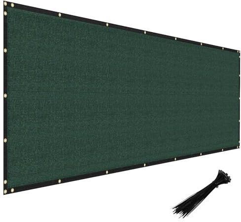 Windscreen4less 6'x25' Green Privacy Fence Screen Heavy Duty Fence Screening Cover Backyard Dog Garden Patio Chain Link Privacy Screen