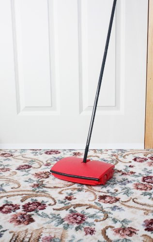 Homemate® Compact Lightweight Carpet Sweeper in Red